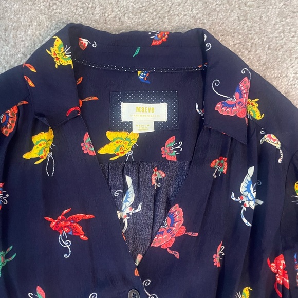 Colorful Butterfly Print Midi Dress - Picture 3 of 3